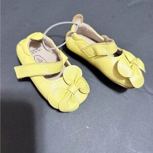 Old Soles Yellow Baby Shoes with Bow